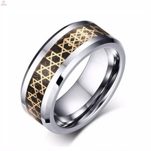 Wholesale Mens Korean Tungsten Star Ring Of David